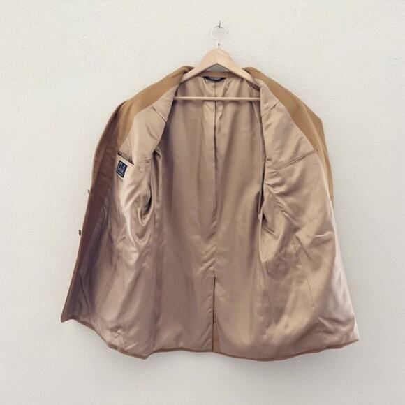 Jos A Bank 100% Cashmere Sport Coat Blazer Jacket Camel Tan Classic Preppy 44 LG - Picture 13 of 16